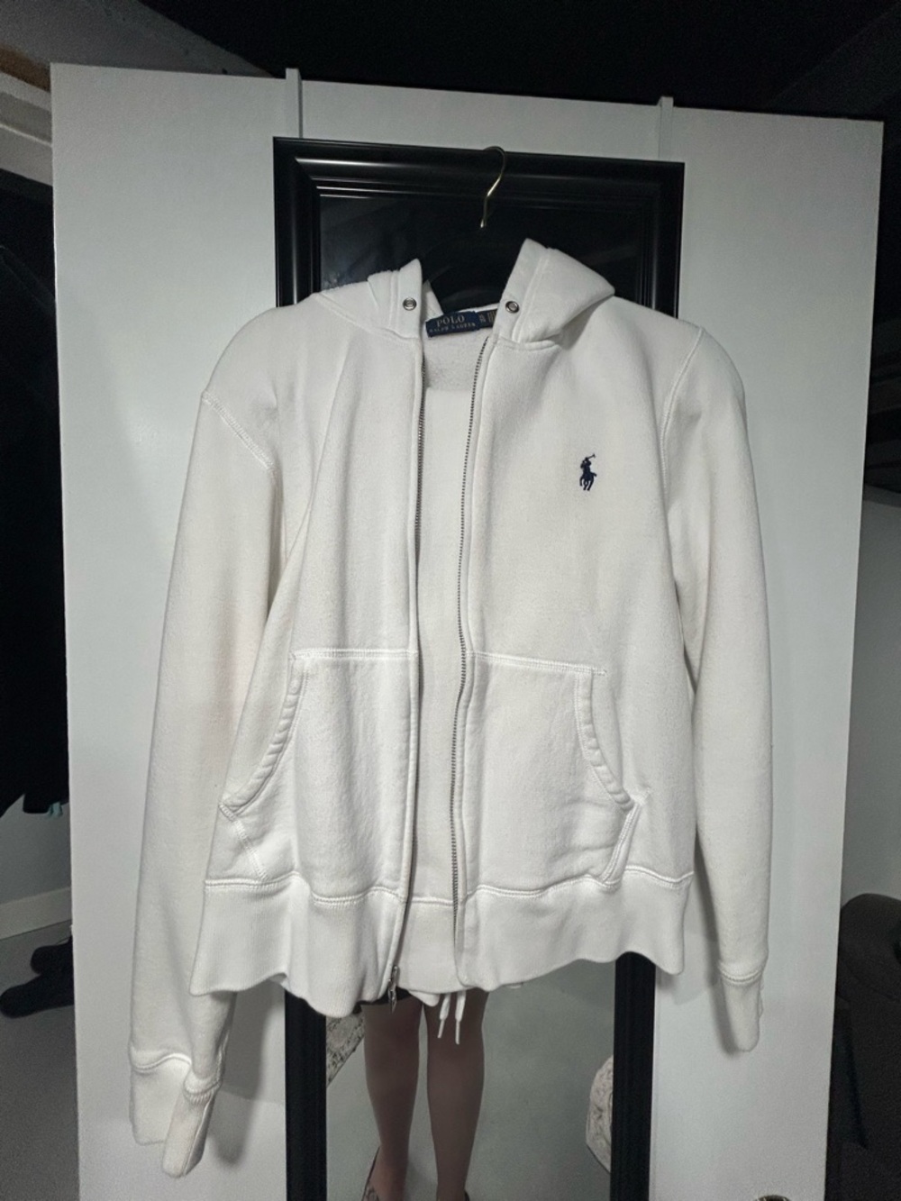Polo by Ralph Lauren White zip up jacket with matching sweat pants